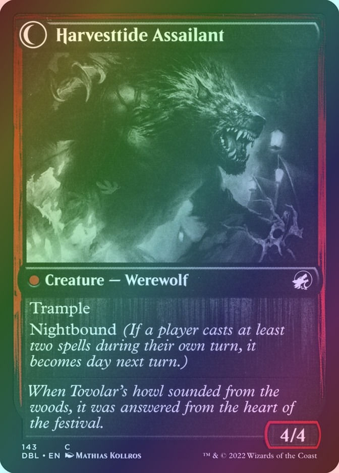 Harvesttide Infiltrator // Harvesttide Assailant (DBL) (143) / Foil — cara 2 de 2
