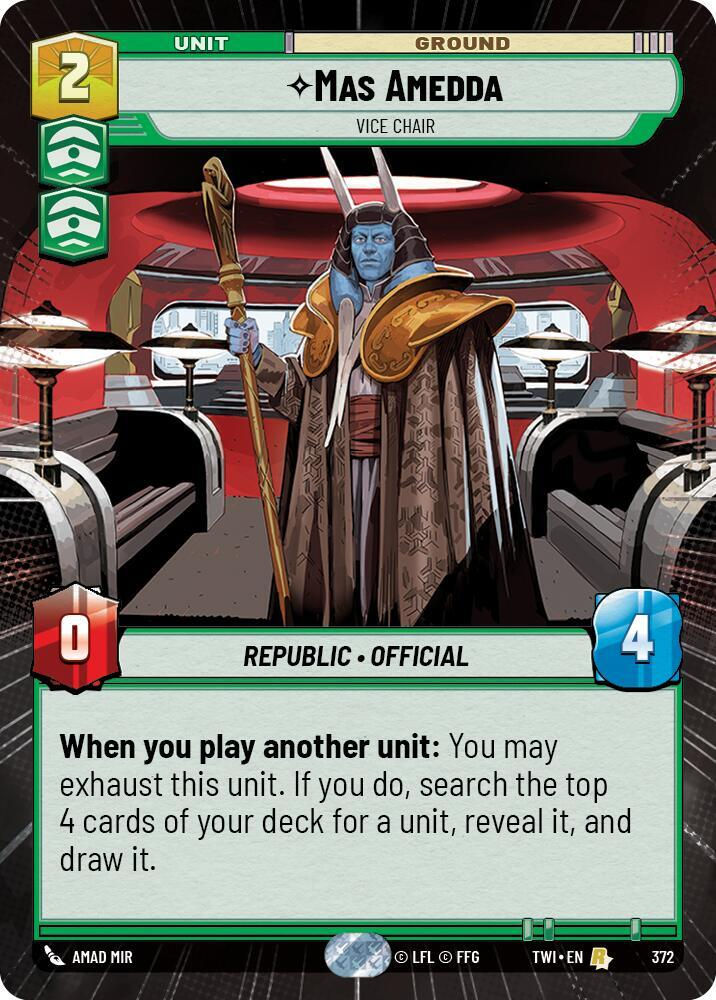 Mas Amedda - Vice Chair (Hyperspace) (TWI) (372) / Foil