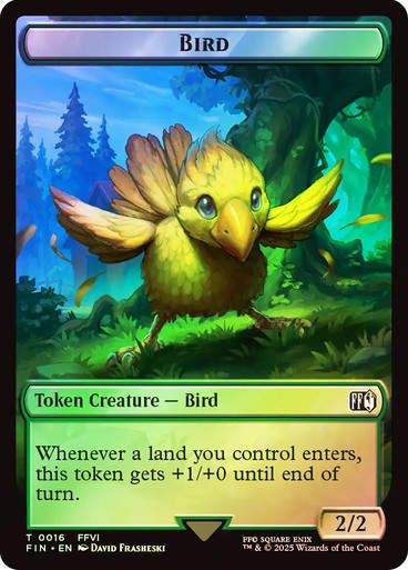 Bird Token T16 // Hero Token T06 (TFIN) / Foil