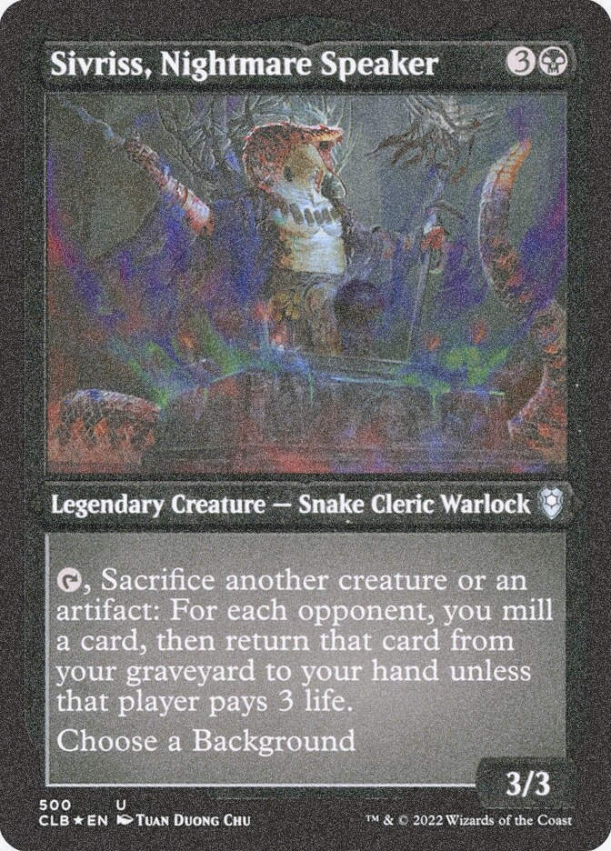 Sivriss, Nightmare Speaker (CLB) (500) / Foil Etched