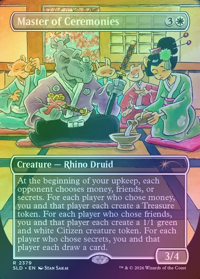 Master of Ceremonies (SLD) (2379) / Borderless / Foil