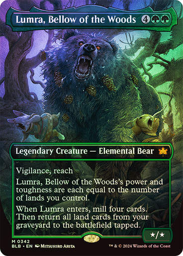 Lumra, Bellow of the Woods (blb) (342) / Borderless Foil