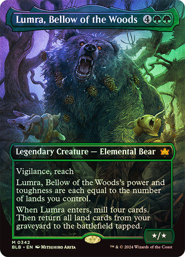 Lumra, Bellow of the Woods (blb) (342) / Borderless Foil