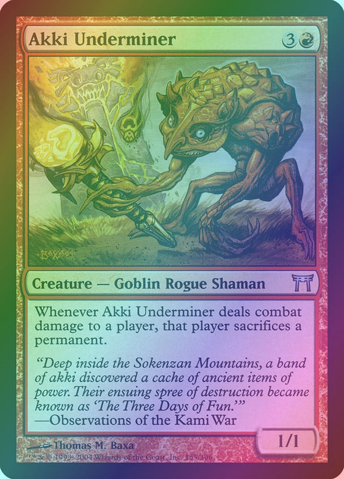 Akki Underminer (CHK) (155) / Foil