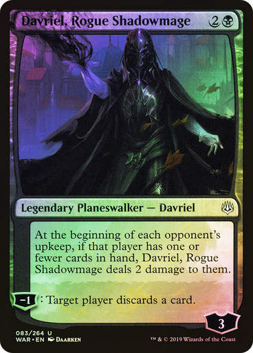 Davriel, Rogue Shadowmage (WAR) (83) / Foil