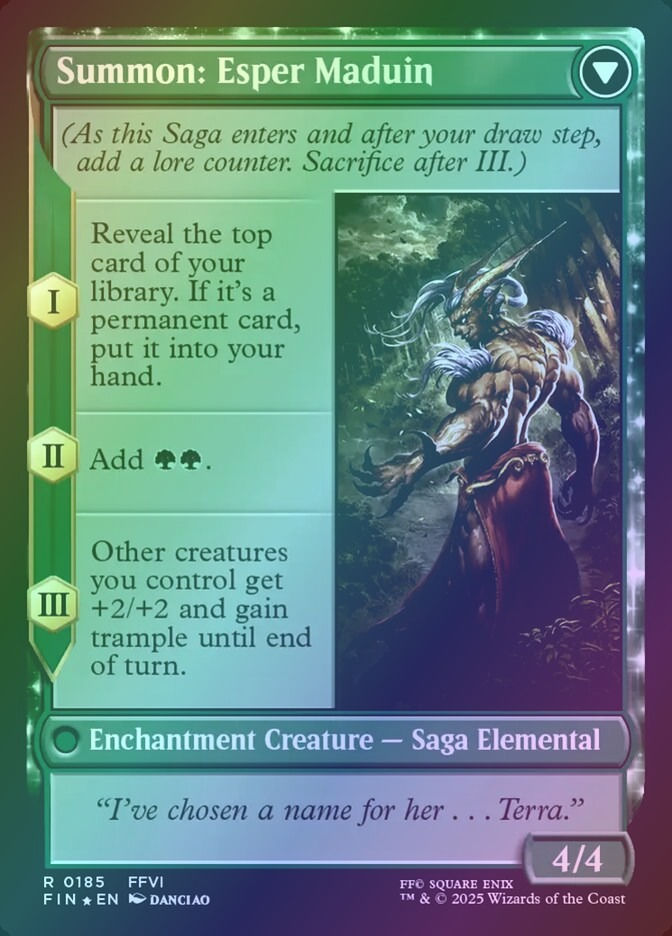 Esper Origins // Summon: Esper Maduin (PFIN) (185s) / Foil — cara 2 de 2