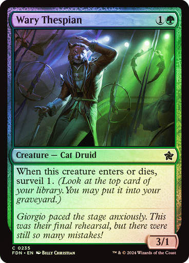 Wary Thespian (FDN) (235) / Foil