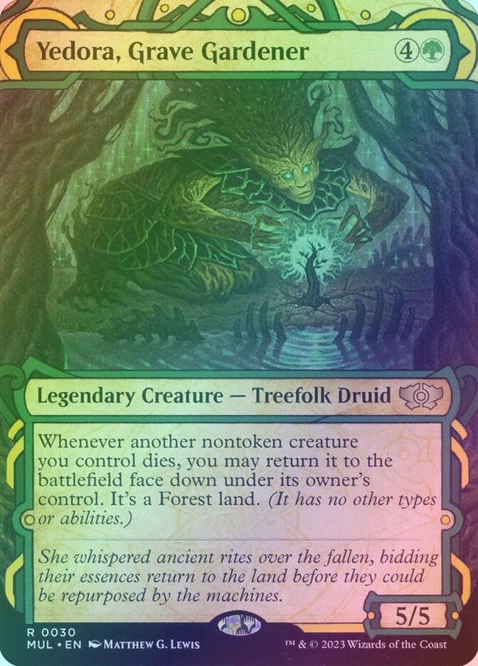 Yedora, Grave Gardener (MUL) (30) / Borderless / Showcase / Foil