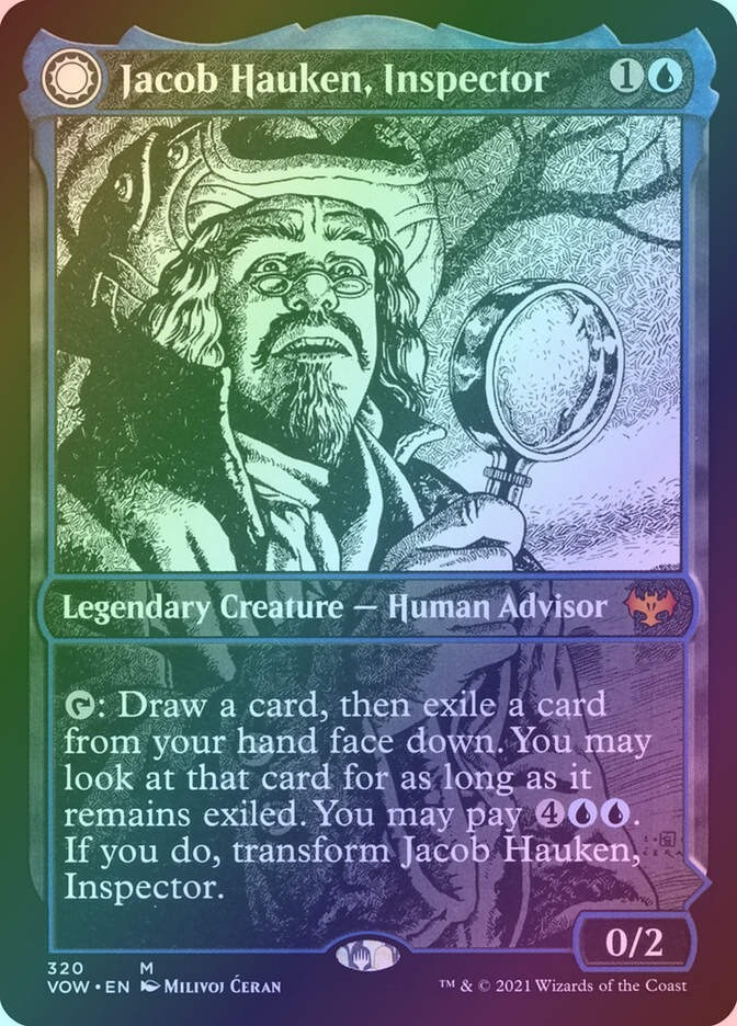 Jacob Hauken, Inspector // Hauken's Insight (VOW) (320) / Showcase / Foil