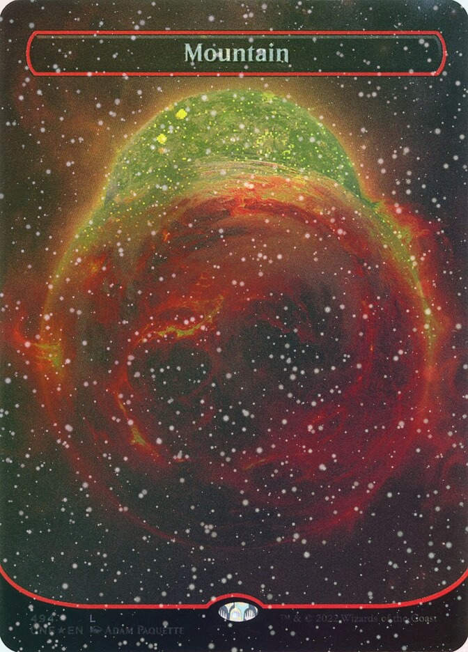 Mountain (UNF) (494) / Borderless / Galaxy Foil