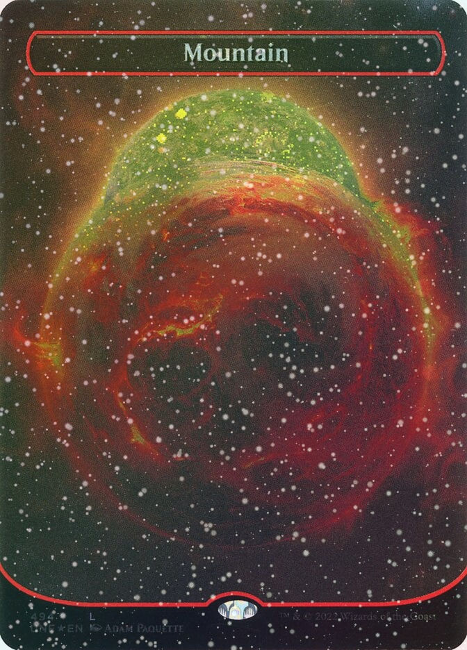 Mountain (UNF) (494) / Borderless / Galaxy Foil
