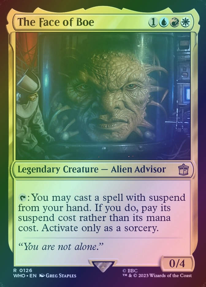 The Face of Boe (WHO) (126) / Foil