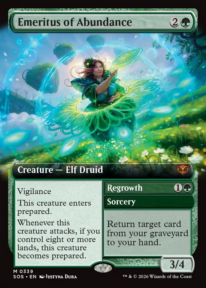 Emeritus of Abundance // Regrowth (SOS) (339) / Extended Art