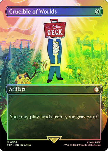 Crucible of Worlds (pip) (357) / Borderless Foil