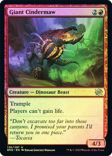 Giant Cindermaw (BRO) / Foil