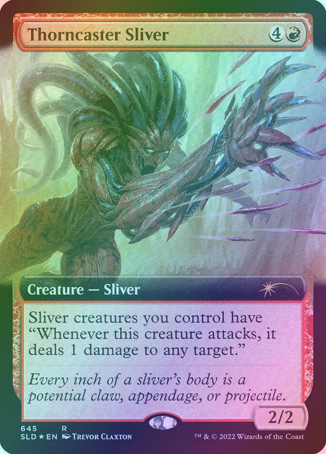 Thorncaster Sliver (SLD) (645) / Extended Art / Foil