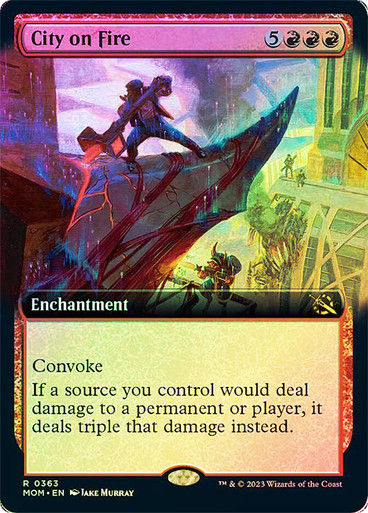 City on Fire (mom_363) / Extended Art / Foil