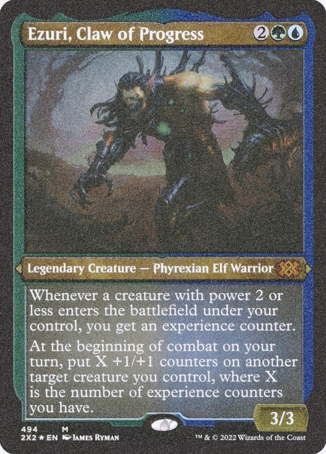 Ezuri, Claw of Progress (2X2) (494) / Foil Etched
