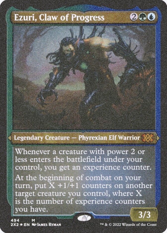 Ezuri, Claw of Progress (2X2) (494) / Foil Etched