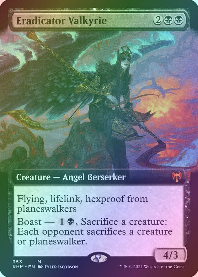 Eradicator Valkyrie (KHM) (353) / Extended Art / Foil