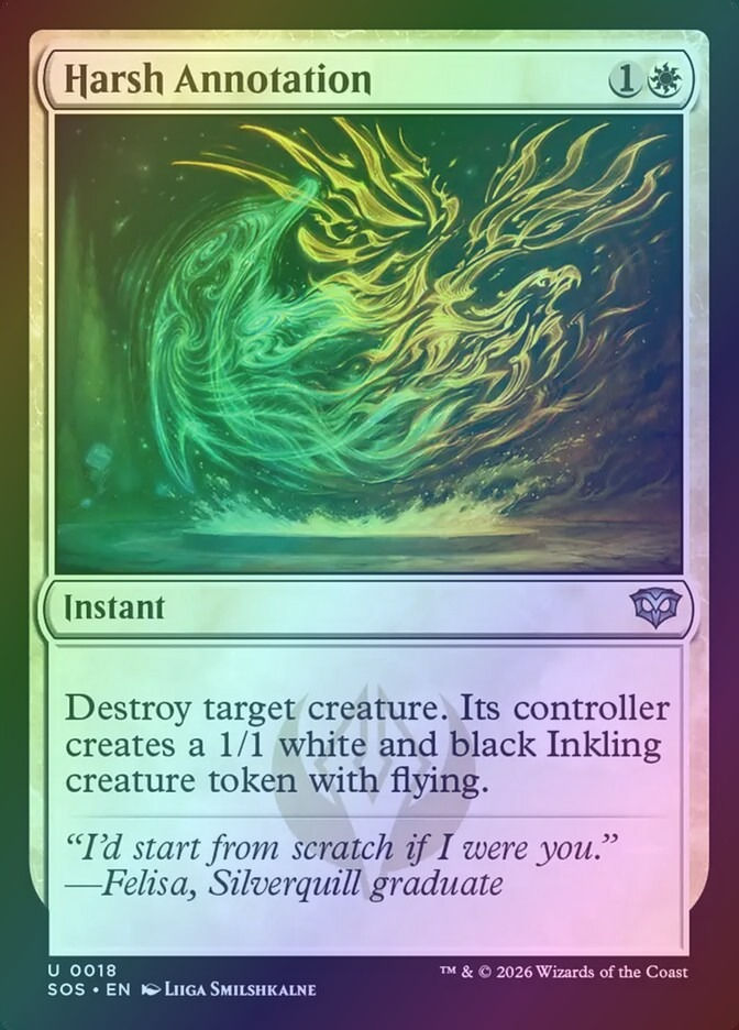 Harsh Annotation (SOS) (18) / Foil