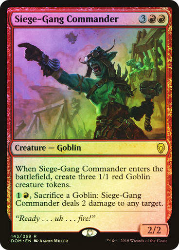 Siege-Gang Commander (DOM) (143) / Foil
