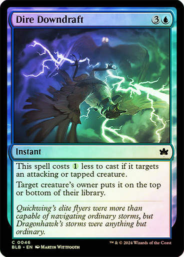 Dire Downdraft (blb) (46) / Foil