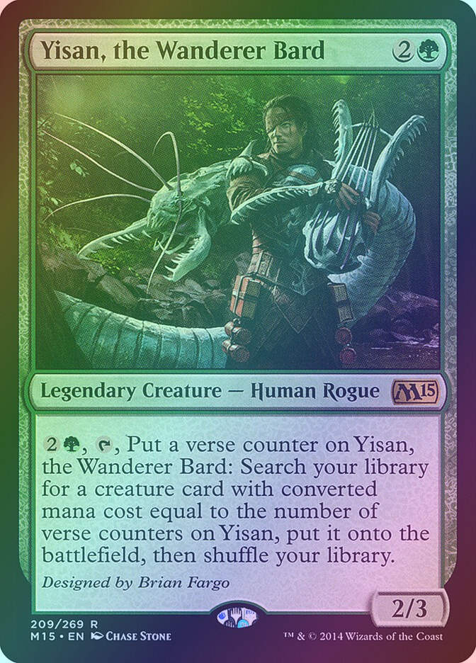 Yisan, the Wanderer Bard (M15) (209) / Foil