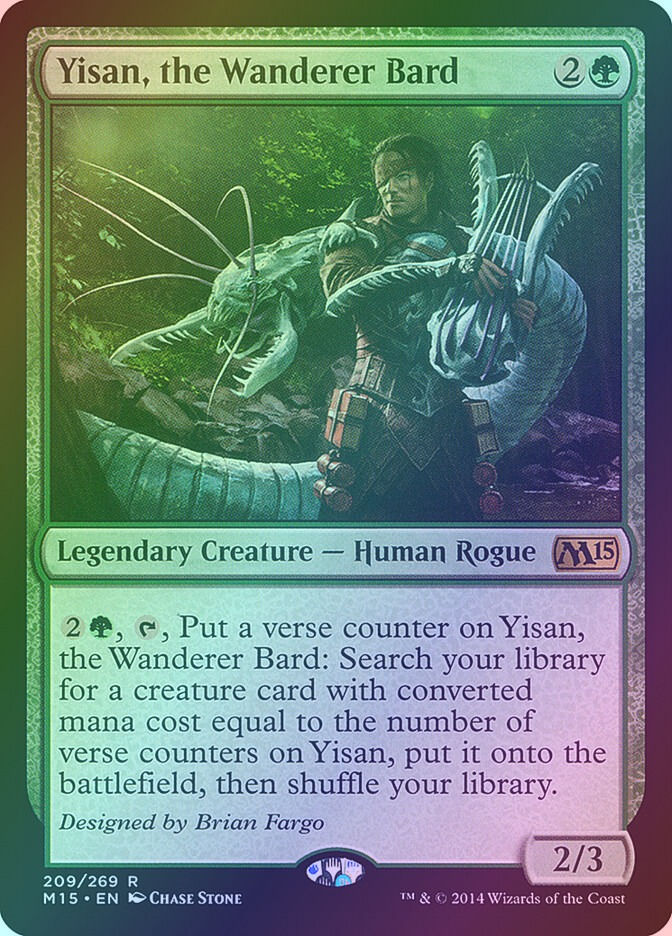Yisan, the Wanderer Bard (M15) (209) / Foil