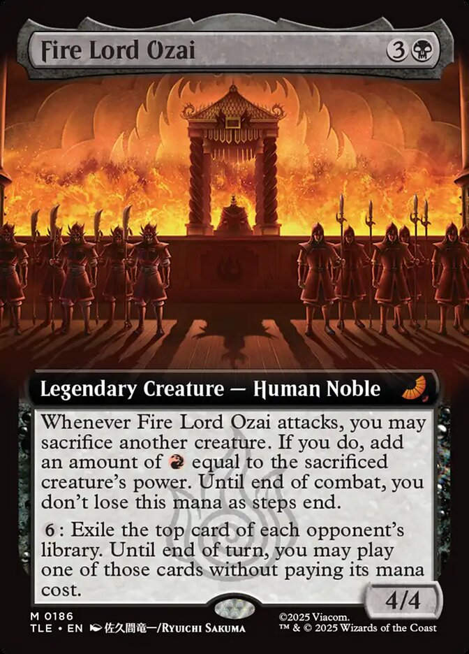Fire Lord Ozai (TLE) (186) / Extended Art