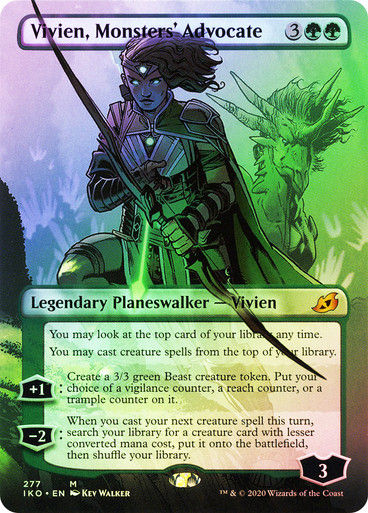Vivien, Monsters' Advocate (IKO) (277) / Borderless / Foil