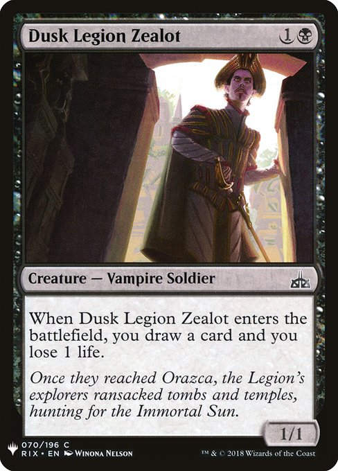 Dusk Legion Zealot (PLST) (RIX-70)