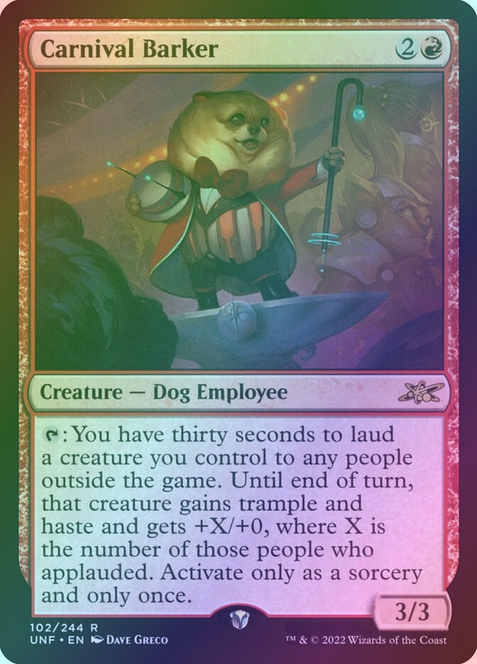 Carnival Barker (UNF) (102) / Foil