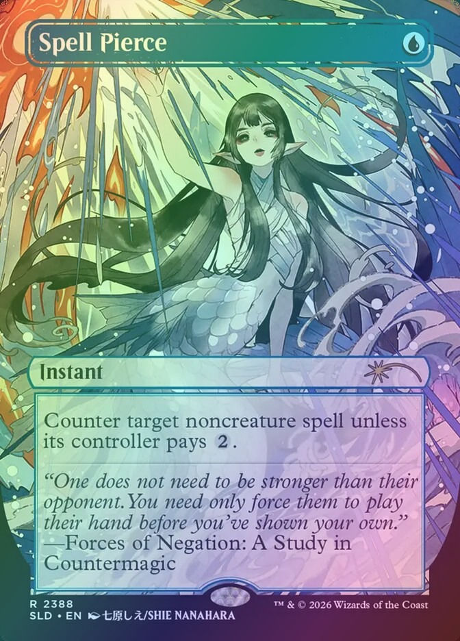 Spell Pierce (SLD) (2388) / Borderless / Foil