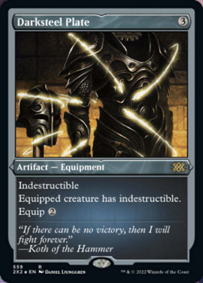 Darksteel Plate (2X2) / Etched Foil