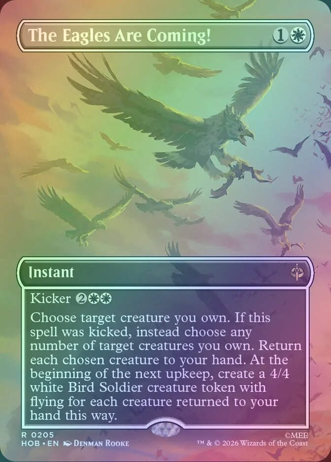 The Eagles Are Coming! (HOB) (205) / Borderless / Foil