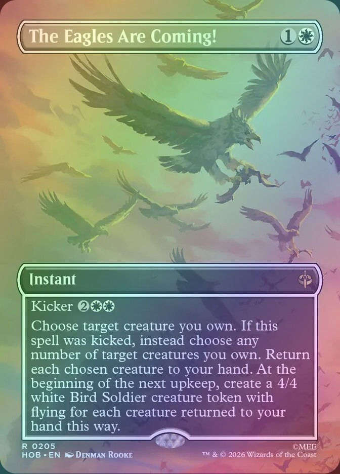 The Eagles Are Coming! (HOB) (205) / Borderless / Foil