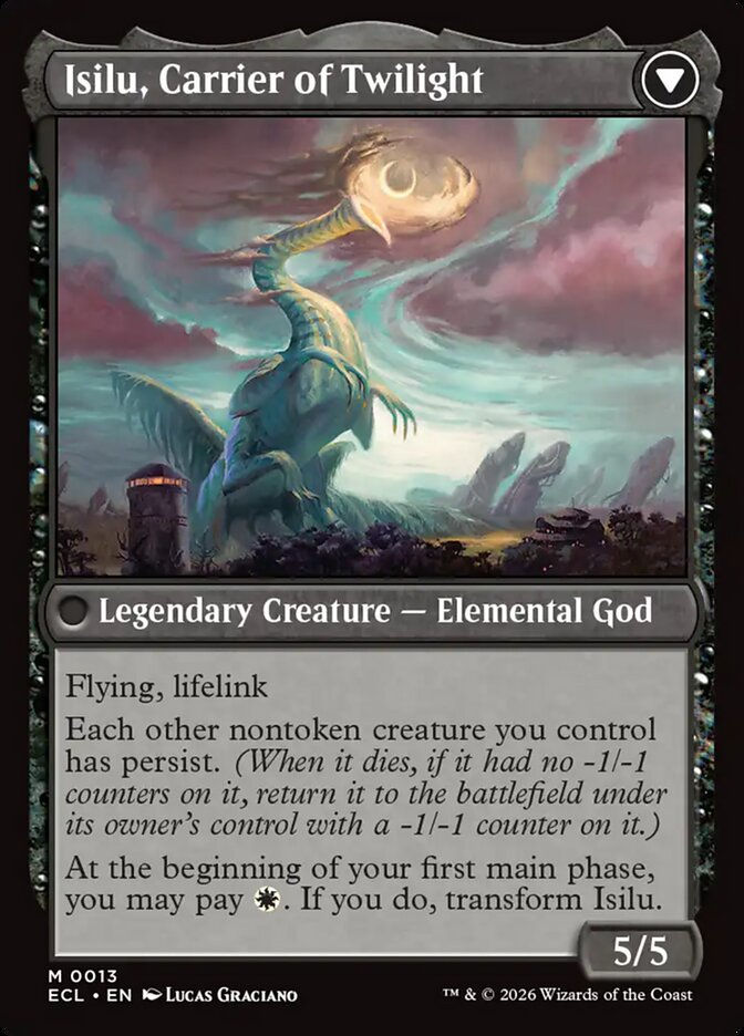 Eirdu, Carrier of Dawn // Isilu, Carrier of Twilight (ECL) (13) — cara 2 de 2