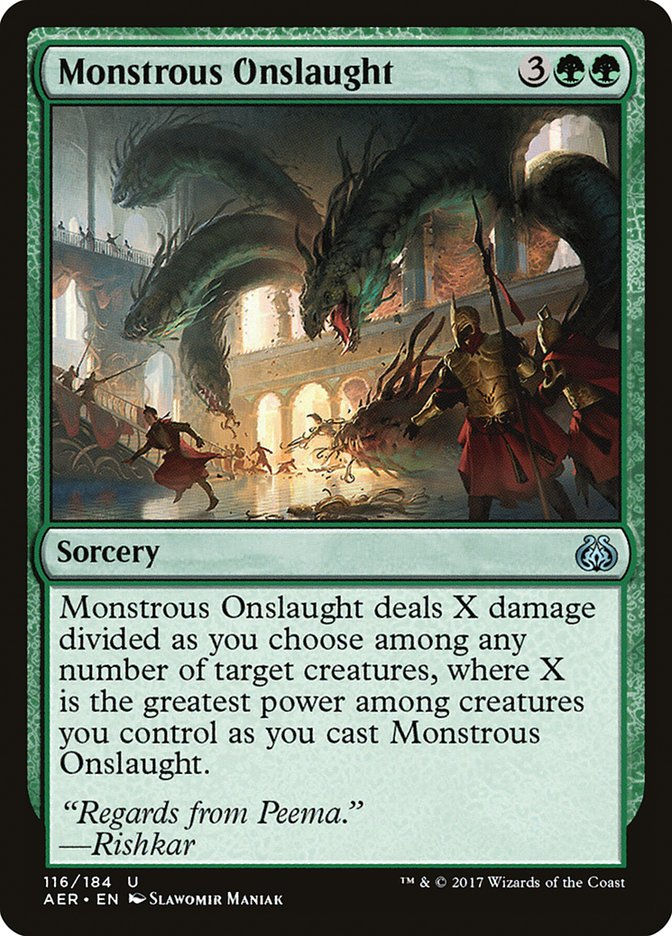 Monstrous Onslaught (AER) (116) / Foil