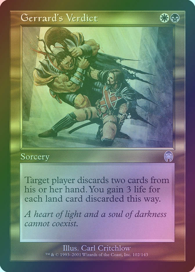 Gerrard's Verdict (APC) (102) / Foil