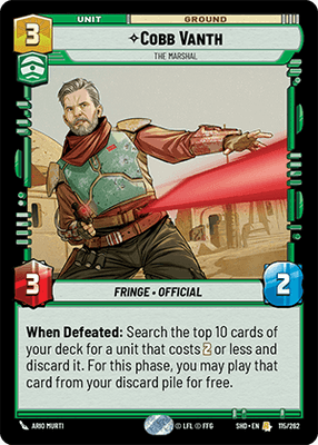 Cobb Vanth - The Marshal (SHD_#115/262) / Foil
