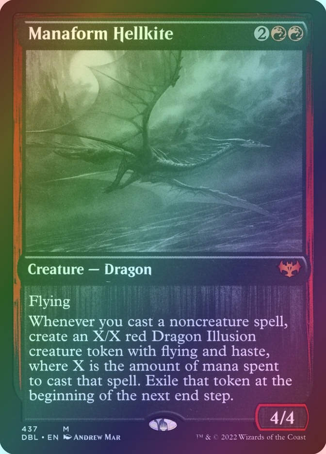 Manaform Hellkite (DBL) (437) / Foil