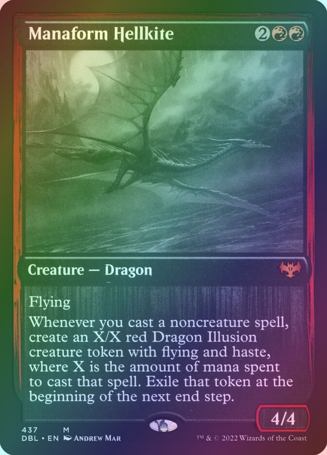 Manaform Hellkite (DBL) (437) / Foil