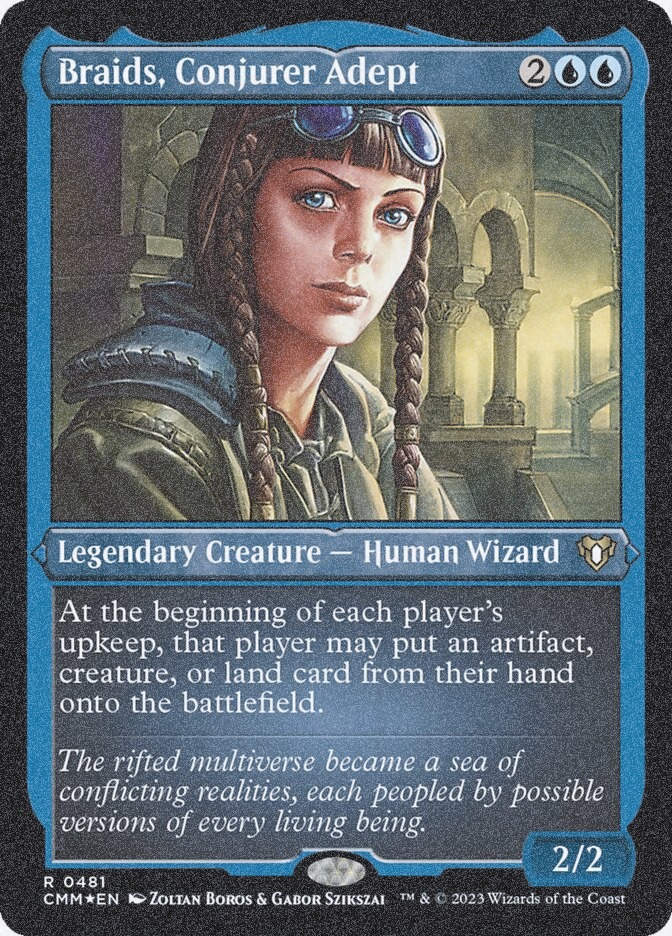 Braids, Conjurer Adept (CMM) (481) / Foil Etched