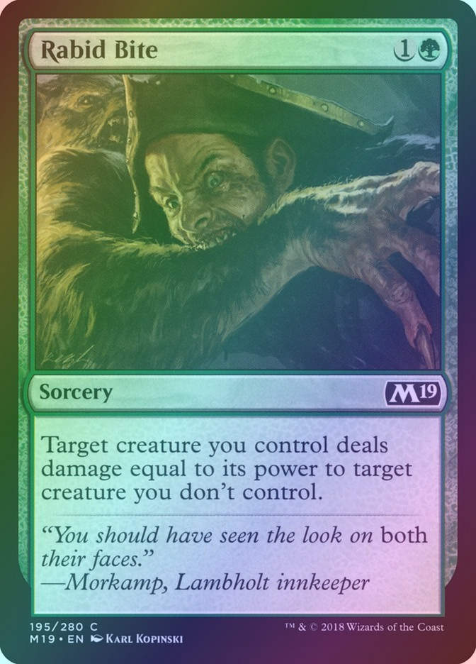 Rabid Bite (M19) (195) / Foil