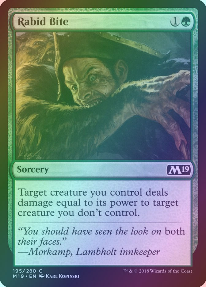 Rabid Bite (M19) (195) / Foil
