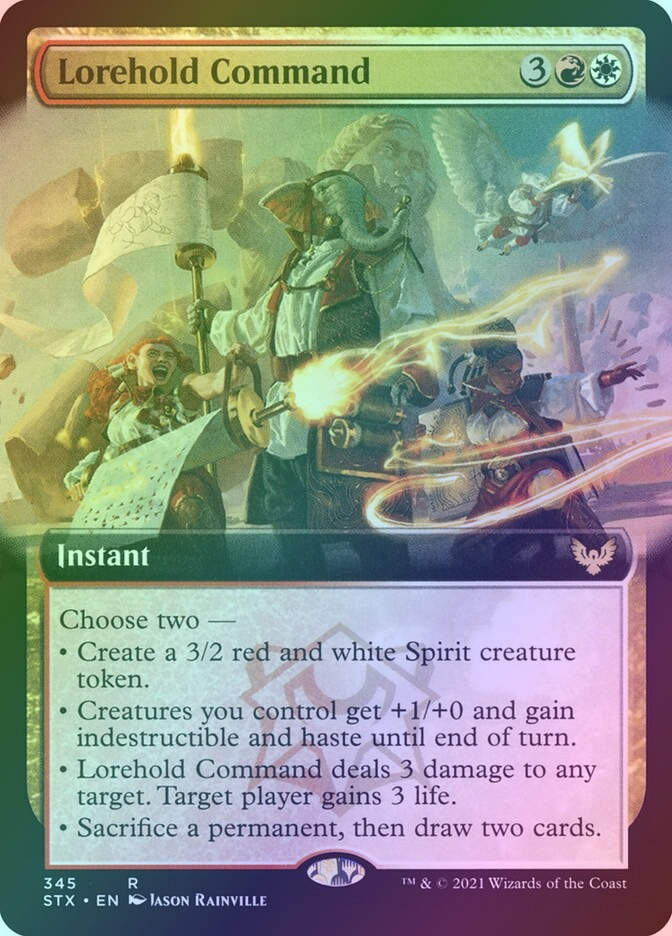 Lorehold Command (STX) (345) / Extended Art / Foil