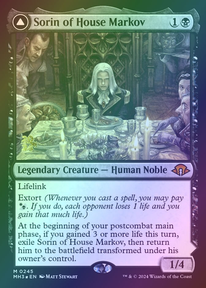 Sorin of House Markov // Sorin, Ravenous Neonate (PMH3) (245s) / Foil — cara 1 de 2