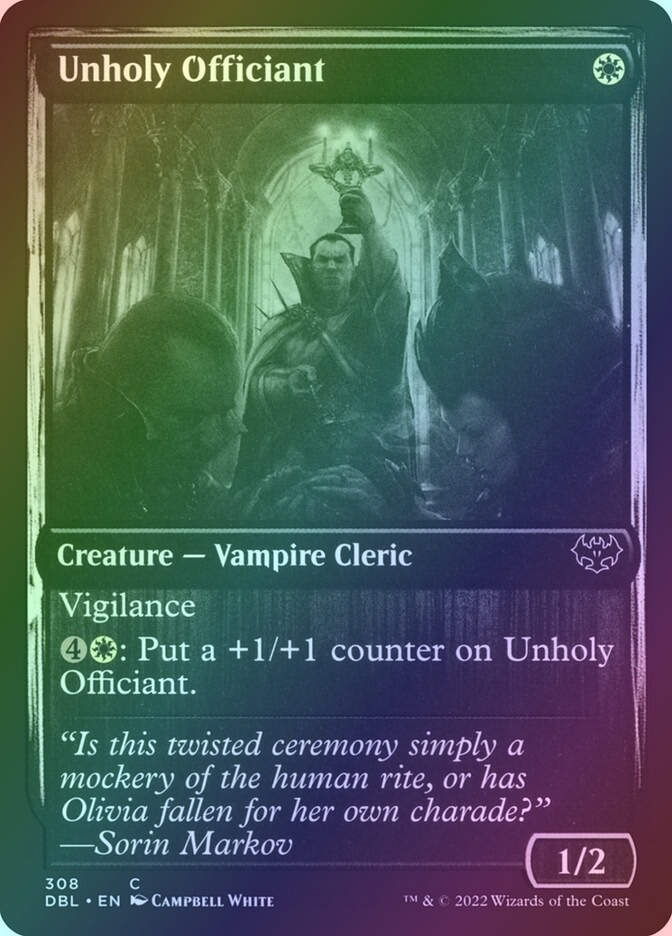 Unholy Officiant (DBL) (308) / Foil