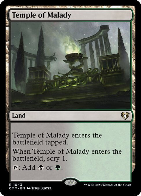 Temple of Malady (cmm) (Commander Deck)